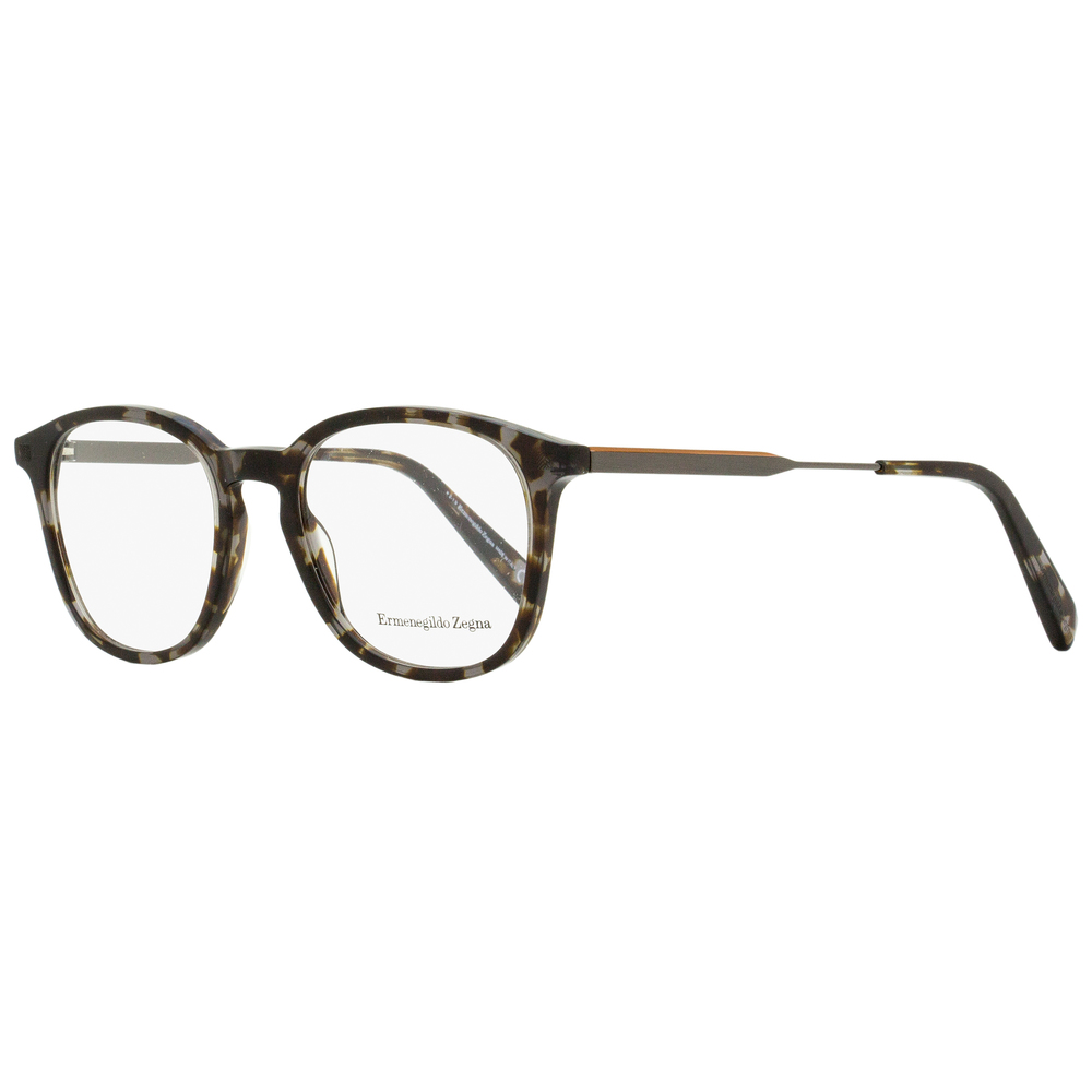 Zegna Square Eyeglasses EZ5140 055 Gray Havana/Ruthenium 50mm 5140